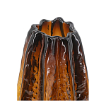 Ваза стеклянная янтарного цвета с текстурированным силуэтом Carambola варинант исполнения - 2 | Loft Concept в Краснодаре