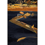 Кофейный стол с японским пейзажем Bohemia coffee table  варинант исполнения - 5 | Loft Concept в Краснодаре