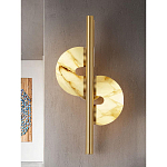 Бра  с фигурным мраморным рассеивателем Spiral of Warm Light варинант исполнения - 6 | Loft Concept в Краснодаре