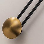 Бра с янтарным стеклянным диском и золотистыми акцентами Savio Glass Disc варинант исполнения - 3 | Loft Concept в Краснодаре