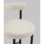 Стул полубарный Floreo букле молочный варинант исполнения - 2 | Loft Concept в Краснодаре