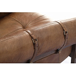 Двухместный диван Duncan винтажная коричневая кожа варинант исполнения - 4 | Loft Concept в Краснодаре