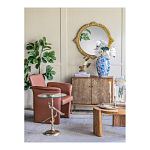 Столик с круглой стеклянной столешницей и корпусом в виде двух павлинов на ветке Table Two Peacocks варинант исполнения - 8 | Loft Concept в Краснодаре