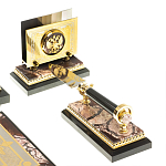 Настольный письменный набор из яшмы Manager Organizer варинант исполнения - 6 | Loft Concept в Краснодаре