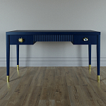 Письменный стол Elsa Dreams Blue Шпон дерево с двумя ящиками варинант исполнения - 1 | Loft Concept в Краснодаре