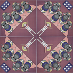 Плитка дизайнерская с узором Мангалоры варинант исполнения - 3 | Loft Concept в Краснодаре