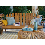 Садовая скамья из массива акации Ruth Wooden Bench варинант исполнения - 4 | Loft Concept в Краснодаре