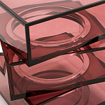 Стол журнальный в форме кубов Acrylic Furniture Lumina Crimson Clarity варинант исполнения - 4 | Loft Concept в Краснодаре