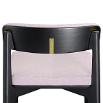 Барный стул из массива ясеня с обивкой из рогожки Elegant Ash Shape варинант исполнения - 4 | Loft Concept в Краснодаре