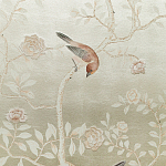 Обои ручная роспись Temple Newsam White Gold gilded silk варинант исполнения - 6 | Loft Concept в Краснодаре