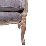 Кресло Ava Classical Armchair brown and grey velour варинант исполнения - 6 | Loft Concept в Краснодаре