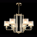 Люстра с 6-ю цилиндрическими плафонами из стекла Laurent варинант исполнения - 2 | Loft Concept в Краснодаре