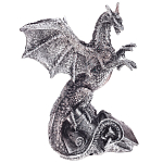 Декоративная статуэтка Дракон Silver Dragon Treasure Keeper Statuette варинант исполнения - 1 | Loft Concept в Краснодаре