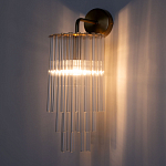 Бра с круглым основанием и длинными прозрачныи стеклянными трубками Nembus варинант исполнения - 2 | Loft Concept в Краснодаре