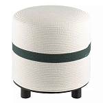 Пуф с плетеной светло-бежевой обивкой Serene Holidays варинант исполнения - 1 | Loft Concept в Краснодаре