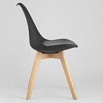 Стул с основой из пластика и мягким сиденьем Arvika Black варинант исполнения - 3 | Loft Concept в Краснодаре