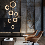 Подвесной светильник в форме кольца Cryptocrystalline Stone варинант исполнения - 5 | Loft Concept в Краснодаре