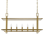 Подвесной светильник прямоугольный 5-ти ламповый Linear Kitchen Light варинант исполнения - 2 | Loft Concept в Краснодаре