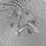 Люстра круглая с прозрачными стеклянными трубками Nembus варинант исполнения - 8 | Loft Concept в Краснодаре