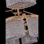 Люстра двухъярусная с текстурными овальными абажурами Splendor Palace Style варинант исполнения - 4 | Loft Concept в Краснодаре