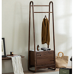 Вешалка деревянная с 2- мя ящиками Moon Walnut Furniture варинант исполнения - 2 | Loft Concept в Краснодаре