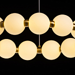 Люстра круглая с матовыми белыми шарами PEARLS Suspension варинант исполнения - 7 | Loft Concept в Краснодаре