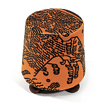 Пуф Wakonda Terracotta Tiger Mountain с Круглыми ножками  варинант исполнения - 2 | Loft Concept в Краснодаре