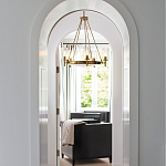  Люстра с 5-ю цилиндрическими плафонами из стекла с пузырьками Hinkley варинант исполнения - 9 | Loft Concept в Краснодаре