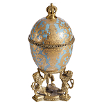 Шкатулка на величественных львах из фарфора с бронзовыми элементами Eden Garden варинант исполнения - 1 | Loft Concept в Краснодаре