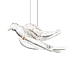 Подвесной светильник с прозрачной стеклянной птичкой Serip Voa варинант исполнения - 6 | Loft Concept в Краснодаре