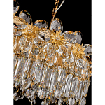 Люстра с декоративными элементами в виде крупных хрустальных цветов Palace Gardens варинант исполнения - 3 | Loft Concept в Краснодаре