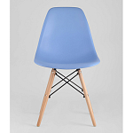 Пластиковый стул на ножках из массива бука Eames Blue варинант исполнения - 4 | Loft Concept в Краснодаре