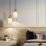 Подвесной светильник светодиодный с цилиндрическим плафоном Stone Helios варинант исполнения - 4 | Loft Concept в Краснодаре