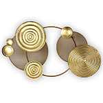 Панно настенное Blank Sheet Golden Orbit варинант исполнения - 1 | Loft Concept в Краснодаре