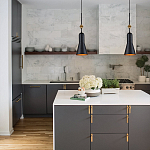  Подвесной светильник черного матового цвета с конусным плафоном 65 см Elstead Lighting варинант исполнения - 9 | Loft Concept в Краснодаре