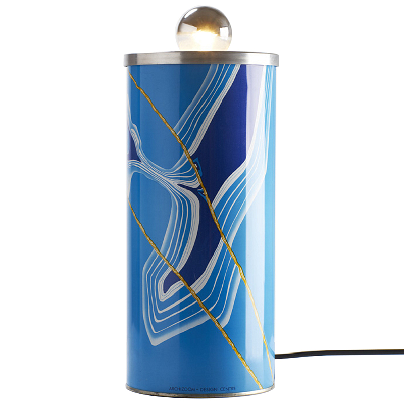 Настольная дизайнерская лампа Poltronova Sempronio Table Lamp Голубой Синий в Краснодаре | Loft Concept 