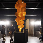 Люстра виноградная гроздь Grape Balls Янтарный цвет варинант исполнения - 3 | Loft Concept в Краснодаре