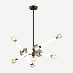 Светодиодная люстра Rovelly Black варинант исполнения - 2 | Loft Concept в Краснодаре