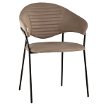 Коричневый стул с обивкой из искусственной замши Alexis варинант исполнения - 1 | Loft Concept в Краснодаре