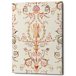 Постер на холсте с изображением ангела и растительных орнаментов Raffael Angel Poster варинант исполнения - 1 | Loft Concept в Краснодаре