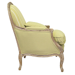 Кресло Ava Classical Armchair green striped flax варинант исполнения - 1 | Loft Concept в Краснодаре