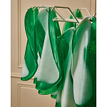 Люстра из стеклянных зеленых лепестков Petalled Illuminator варинант исполнения - 8 | Loft Concept в Краснодаре