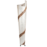 Торшер из перламутра на металлическом каркасе Indonesian Spiral 2 варинант исполнения - 3 | Loft Concept в Краснодаре