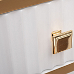 Консоль с ящиком белая с золотом Textured White Console with Gold варинант исполнения - 4 | Loft Concept в Краснодаре