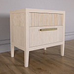 Прикроватная Тумбочка Primo с двумя ящиками Светлый дуб варинант исполнения - 2 | Loft Concept в Краснодаре