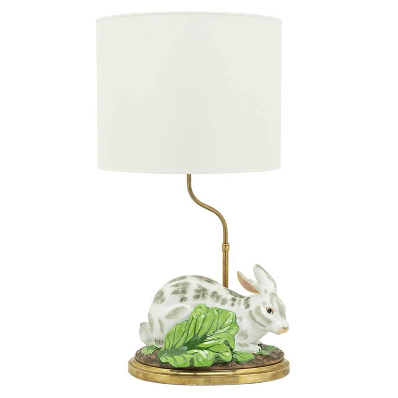 Настольная лампа ABHIKA LAMPTABLE RABBIT Зеленый Золотой Белый в Краснодаре | Loft Concept 