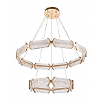 Люстра с 2-мя кольцами с текстурным природным рисунком IceFlame варинант исполнения - 1 | Loft Concept в Краснодаре