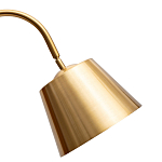 Торшер с мраморным столиком и золотым плафоном Ezio Floor Lamp варинант исполнения - 1 | Loft Concept в Краснодаре