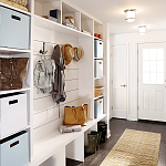 Потолочный светильник для ванных комнат со стеклянным плафоном и одной лампой Hinkley варинант исполнения - 2 | Loft Concept в Краснодаре