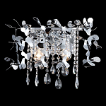 Бра с металлическими лепестками и хрустальными подвесками Leaf Cascade варинант исполнения - 2 | Loft Concept в Краснодаре